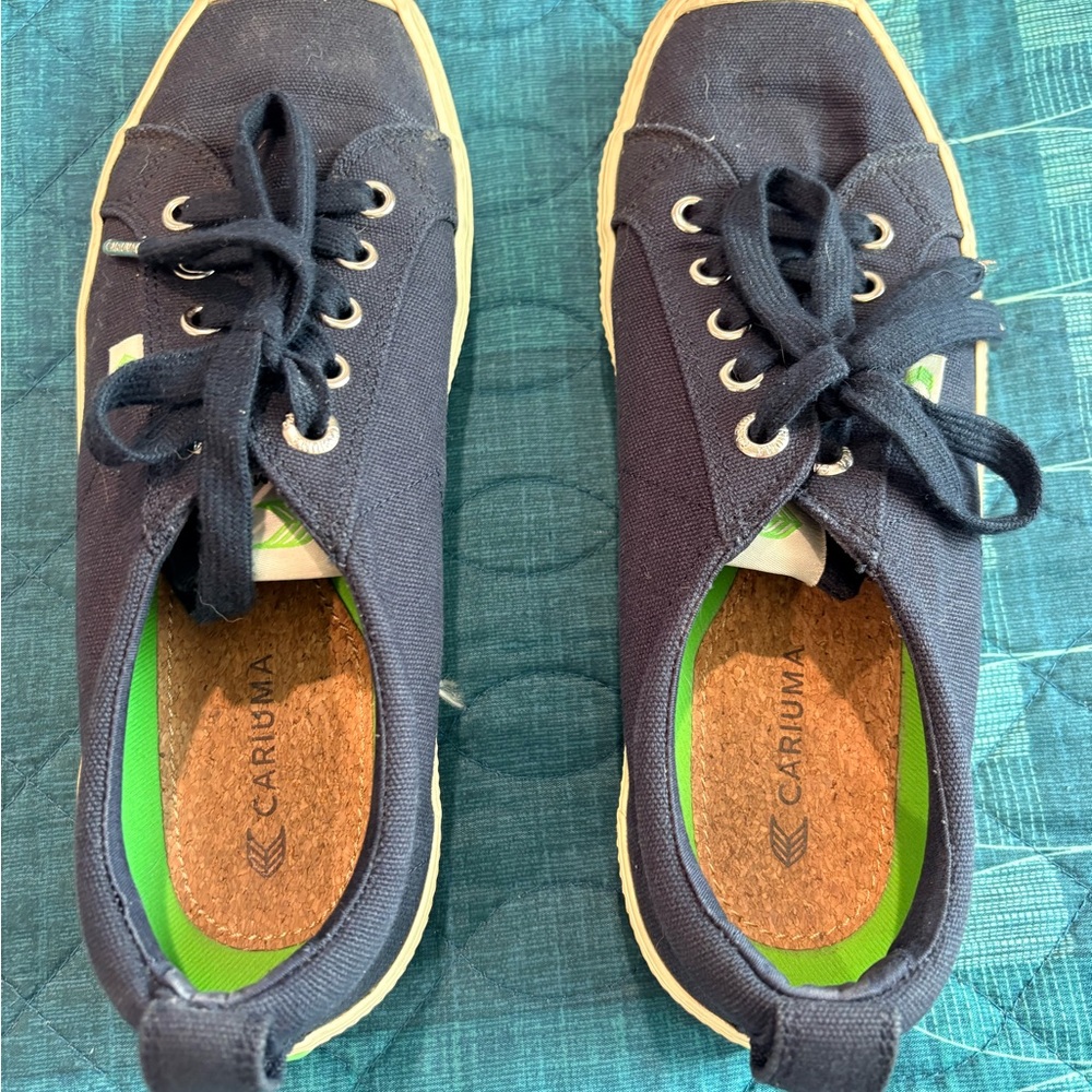 Cariuma Dark Blue Canvas Shoes